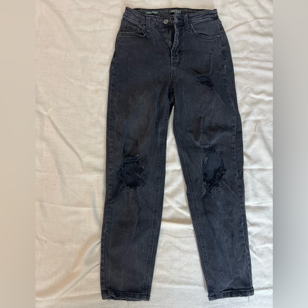 Wild Fable Black Super High-Rise Tapered